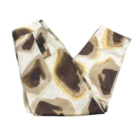 NWT MASSIMO DUTTI Limited Edition Linen Blend Animal Print Pant 4 + SLIGHT FLAW - Picture 3 of 9